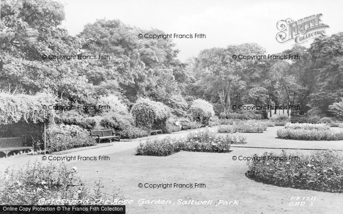Photo of Gateshead, The Rose Garden, Saltwell Park c.1955