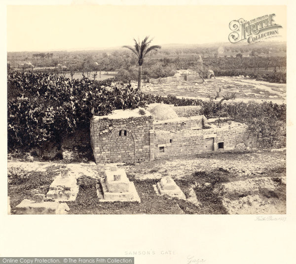 Photo of Gaza, Samson's Gate 1858