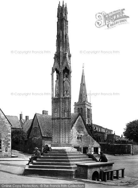Photo of Geddington, Eleanor Cross And St Mary Magdalene's Church 1922