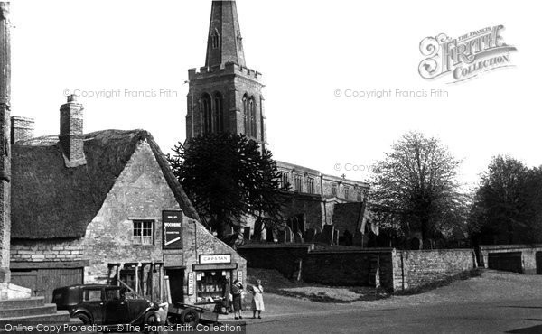 Photo of Geddington, St Mary Magdalene's Church c1955