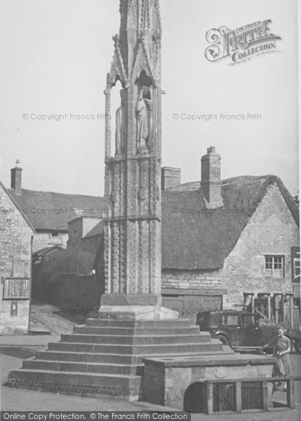Photo of Geddington, The Cross c.1955