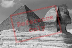 (Giza) Sphynx And Khufu Pyramid 2004, Geezeh