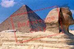 (Giza) Sphynx And Khufu Pyramid 2004, Geezeh