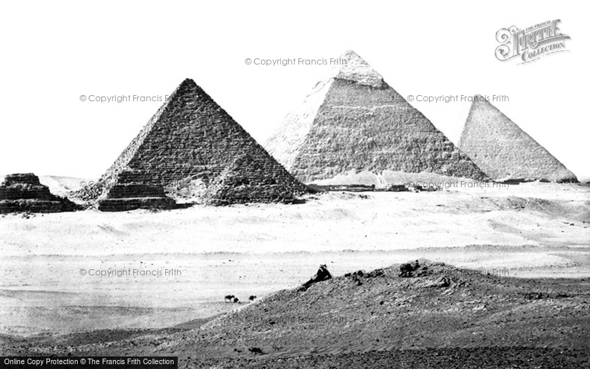 Geezeh, the Pyramids 1859