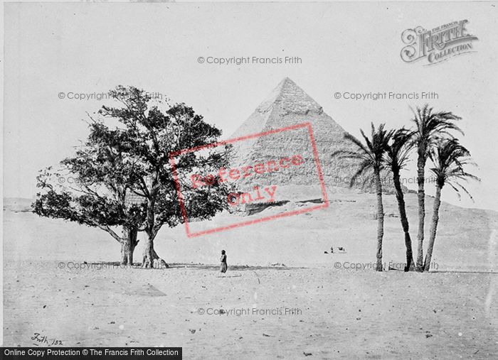 Photo of Geezeh, The Second Pyramid, From The Plain 1858