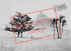 The Second Pyramid, From The Plain 1858, Geezeh