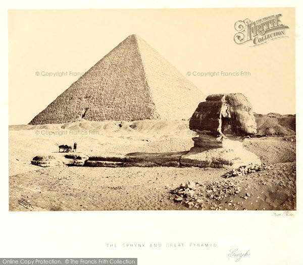 Photo of Geezeh, The Sphynx And Great Pyramid 1859