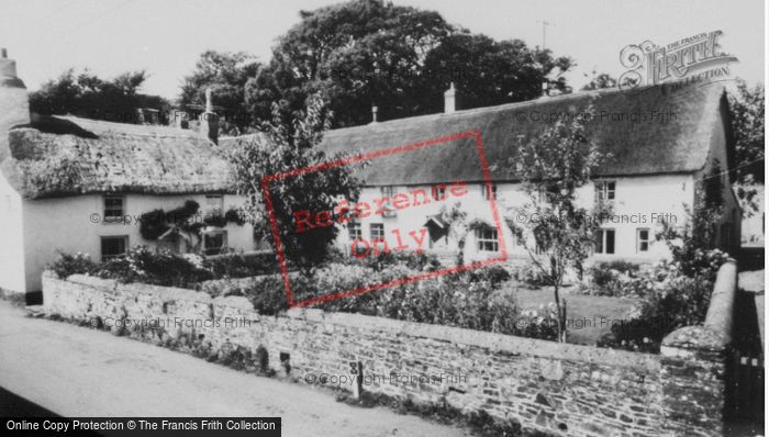 Photo of Georgeham, Thatched Cottages c.1960