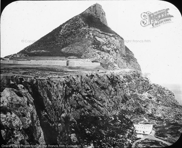 Gibraltar, the Rock, from Europe Point c1865 Photo of Gibraltar, The Rock, From Europe Point c.1865