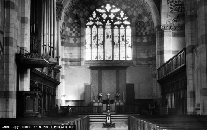 Photo of Giggleswick, School Chapel, Interior c.1955