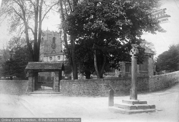 Photo of Giggleswick, St Alkelda's Church And Cross 1903