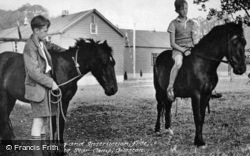 White Star Boys Camp, Pony Riding c.1950, Gileston