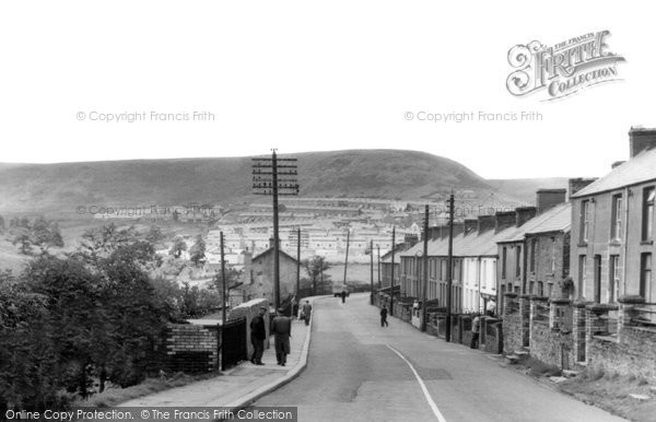 Photo of Gilfach Goch, Looking up the Valley c1955