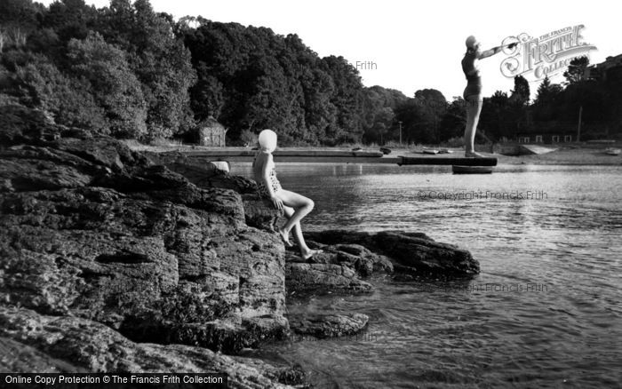 Photo of Gillan, Cove, The Diving Board c.1960