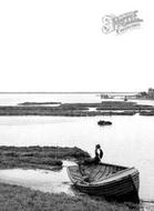 The Medway, A Boy On The Boat c.1955, Gillingham