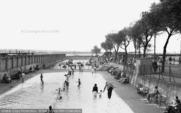 Photo of Gillingham, The Paddling Pool c.1955