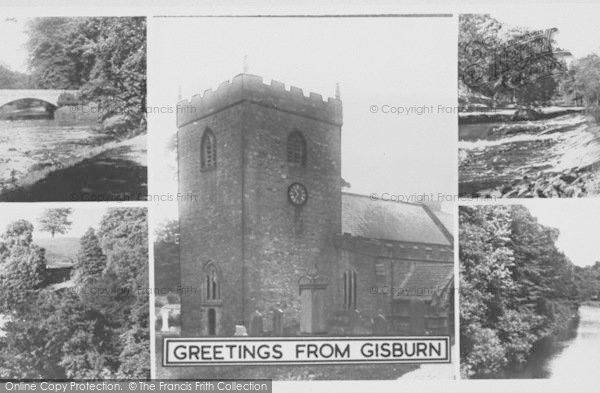 Photo of Gisburn, Composite c.1965