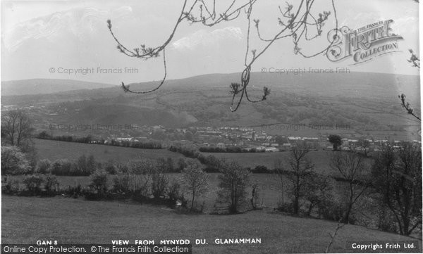 Photo of Glanaman, View From Mynydd Du 1956