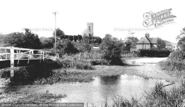 Photo of Glandford, The Ford And St Martin's Church c.1965