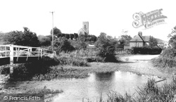 The Ford And St Martin's Church c.1965, Glandford
