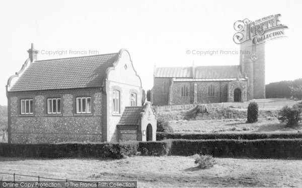 Photo of Glandford, The Shell Museum And St Martin's Church c.1960