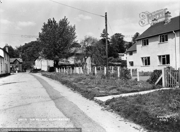 Photo of Glangrwyney, The Village c.1955