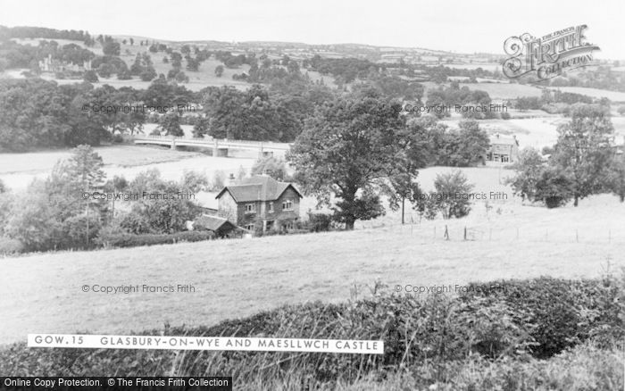Photo of Glasbury On Wye, And Maesllwch Castle c.1955