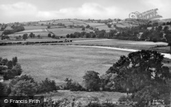 Glasbury On Wye, Panoramic View c.1955, Glasbury
