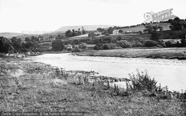 Photo of Glasbury On Wye, River Wye And Black Mountains c.1955