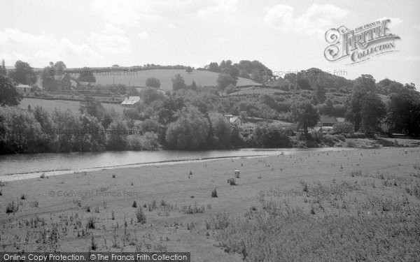 Photo of Glasbury On Wye, View From Wye Bridge 1957