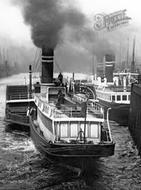 Boats At Broomielaw Quay 1897, Glasgow