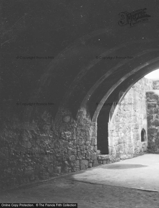 Photo of Glasgow, Crookston Castle,Transverse Arches Of Basement 1955