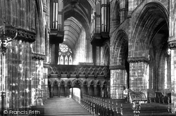 The Cathedral, The Choir Looking West 1897, Glasgow