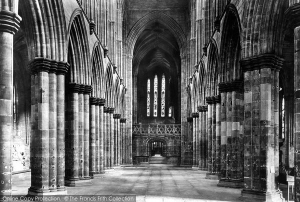 Photo of Glasgow, The Cathedral,  The Nave Looking East 1897