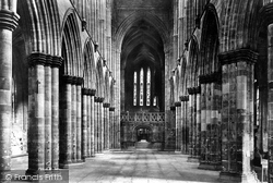 The Cathedral,  The Nave Looking East 1897, Glasgow