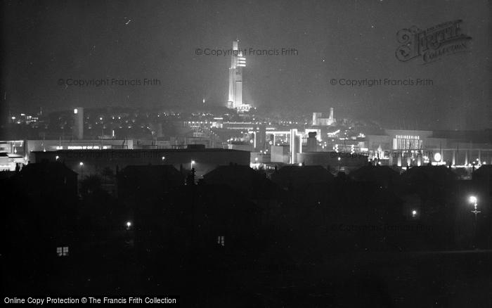 Photo of Glasgow, The Empire Exhibition At Night 1938