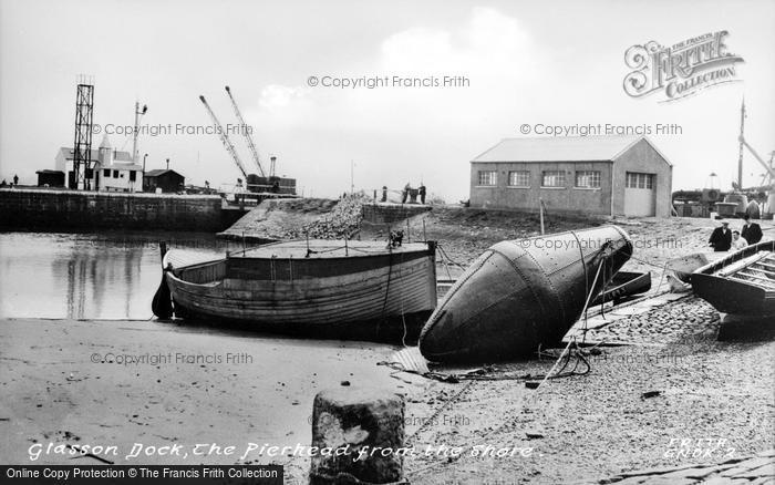 Photo of Glasson, Dock, The Pierhead From The Shore c.1955