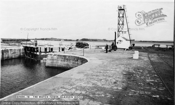 Photo of Glasson, Dock, The Watch Tower c.1955