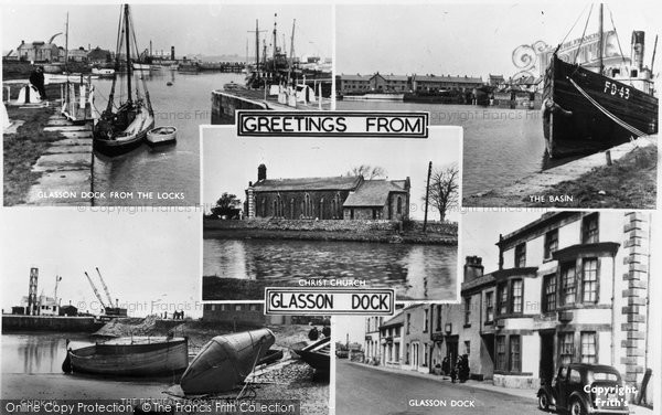 Photo of Glasson, Greetings From Glasson Dock c.1955