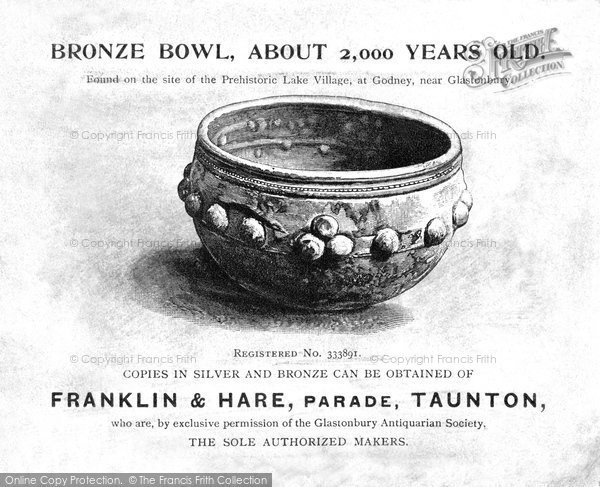 Photo of Glastonbury, A Bronze Bowl c.1892