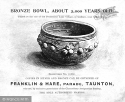 A Bronze Bowl c.1892, Glastonbury
