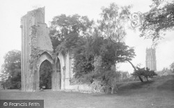 Abbey And St John's Church 1896, Glastonbury