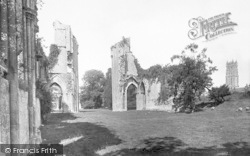 Abbey And St John's Church 1904, Glastonbury