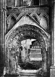 Abbey, Door c.1865, Glastonbury