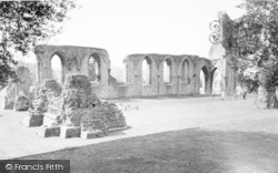 Abbey From The East c.1960, Glastonbury
