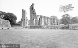Abbey From The South c.1960, Glastonbury