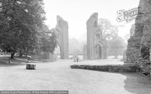 Photo of Glastonbury, Abbey Looking East c.1960