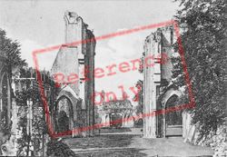 Abbey, Looking West c.1920, Glastonbury