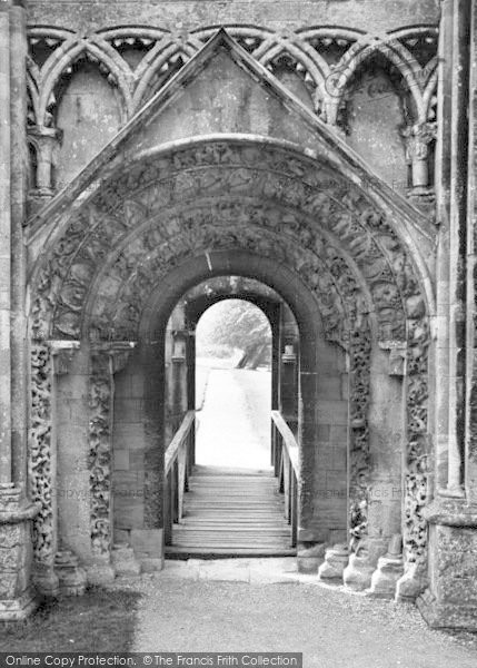 Photo of Glastonbury, Abbey, Norman Doorway c.1960