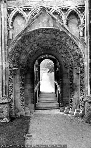Photo of Glastonbury, Abbey, Norman Doorway c.1960